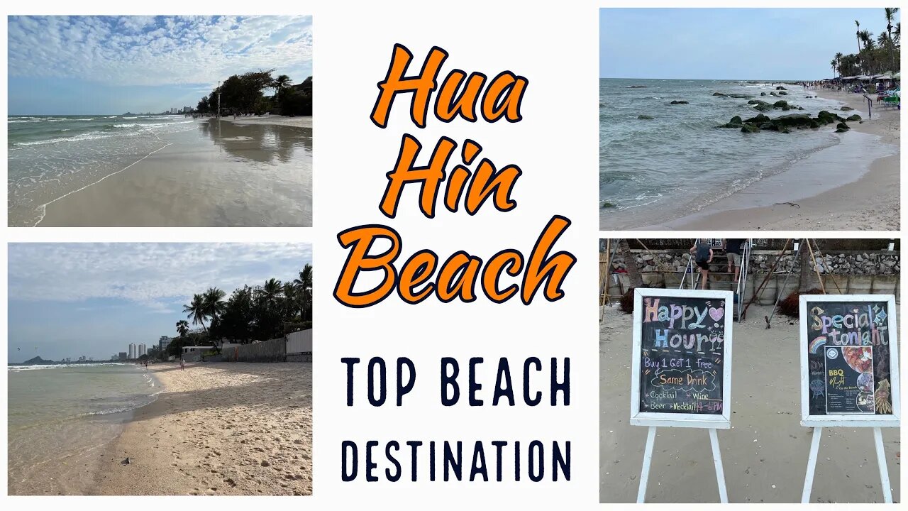 Hua Hin Beach - Top 10 Beach in Thailand - With Drone Footage