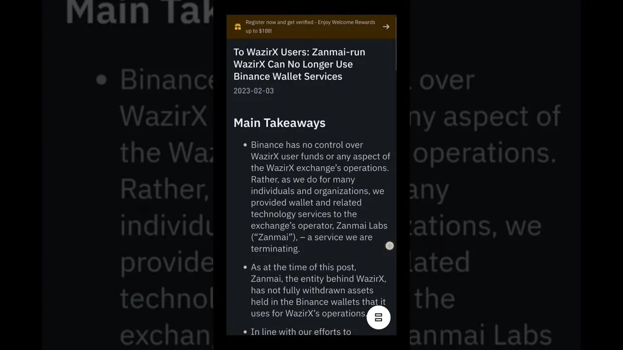 Binance vs WazirX | Binance Terminates Wallet Services to WazirX |