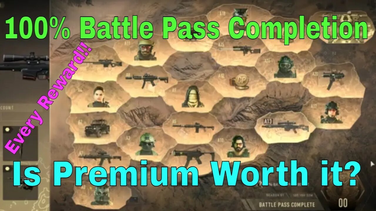 Unlocking The ENTIRE Season 01 Battle Pass in COD MWII ~ Is Buying Premium Battle Pass Worth It?