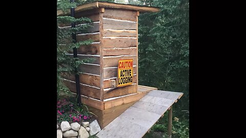 Shiny New Composting Toilet Outhouse