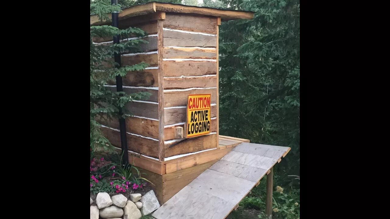 Shiny New Composting Toilet Outhouse