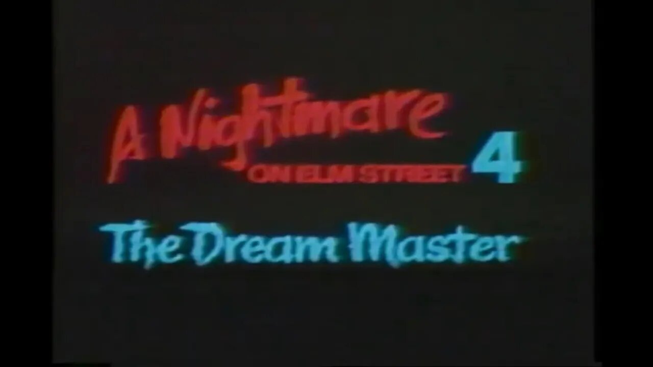 A NIGHTMARE ON ELM STREET 4 - THE DREAM MASTER (1988) VHS Trailer [#VHSRIP #nightmareonelmstreet4VHS