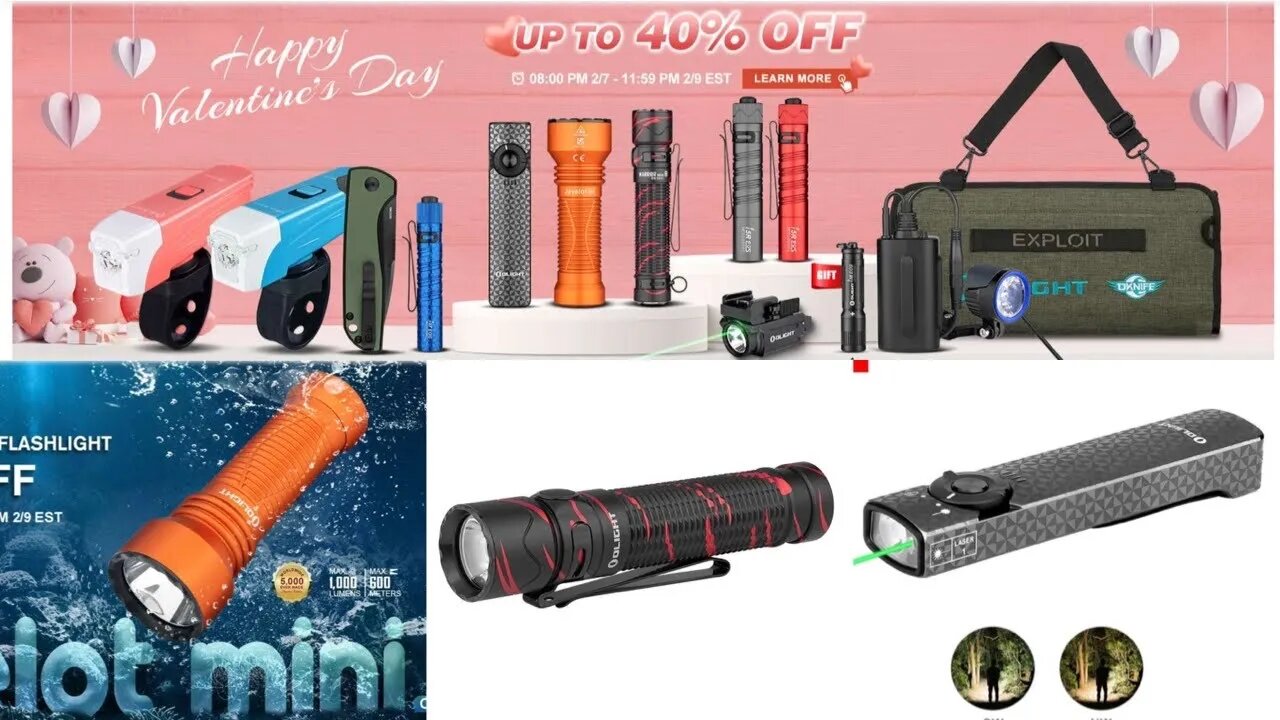 Olight February Sale February 7-9 up to 40% off !!