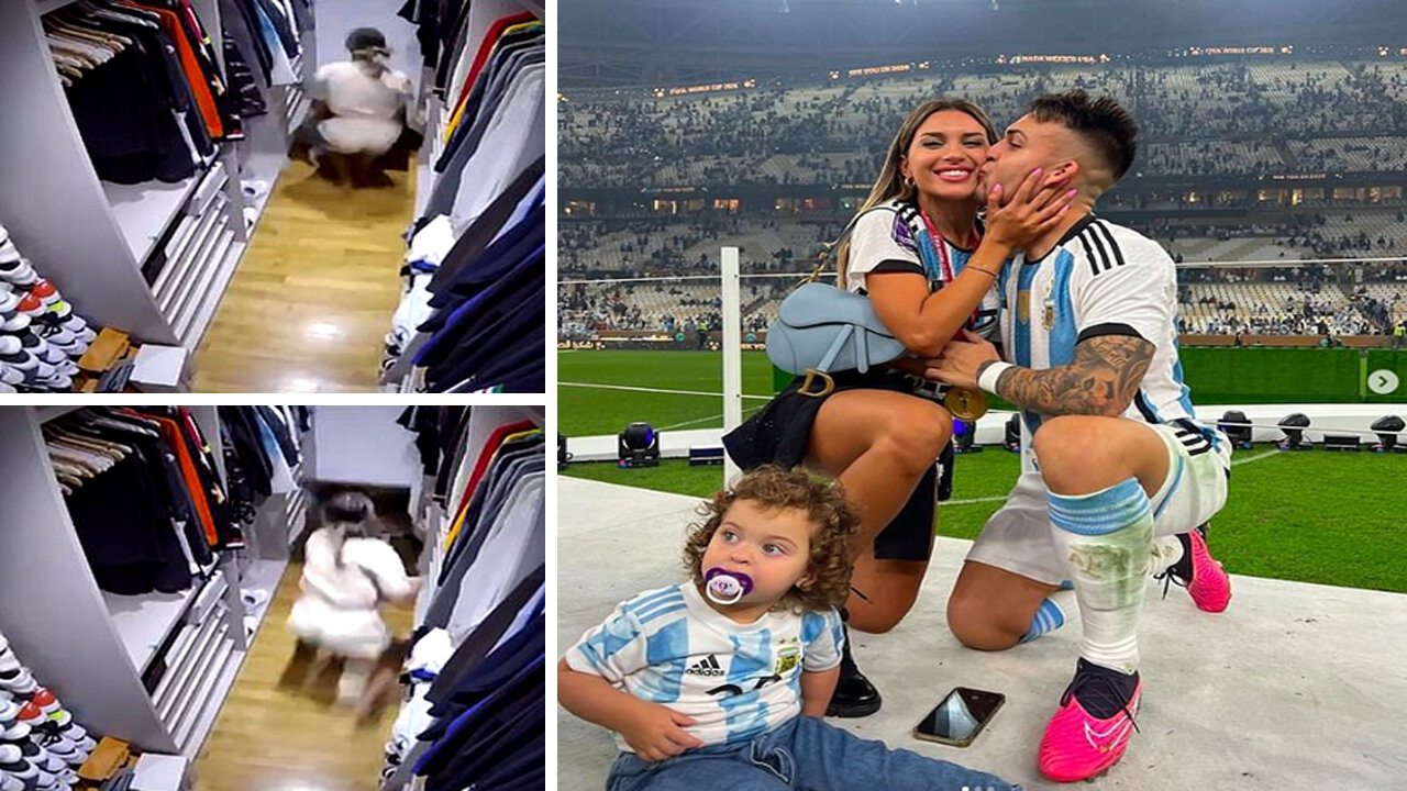 Catch of the Day...! Star Lautaro Martínez's Wife Saves Her Toddler Son by Grabbing a Falling Mirror