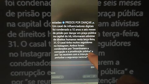 um casal tem influenciadores digitais foi condenado a 10 anos e 6 meses por dançar em praça pública😱