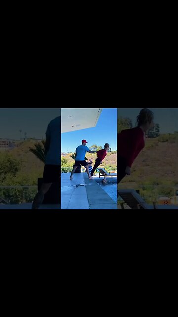 Falling in the pool VIRAL TIKTOK #shorts