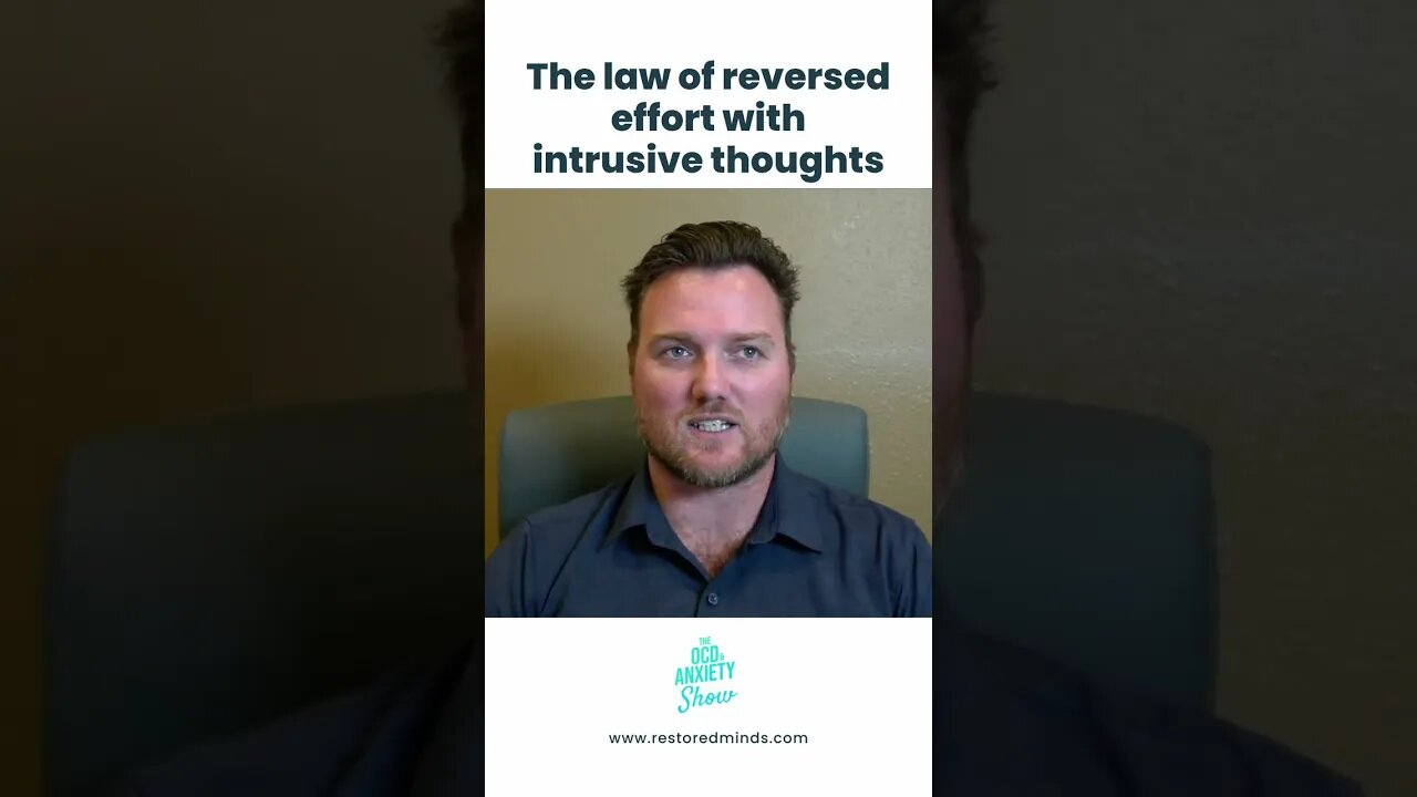 The law of reversed effort with intrusive thoughts #shorts