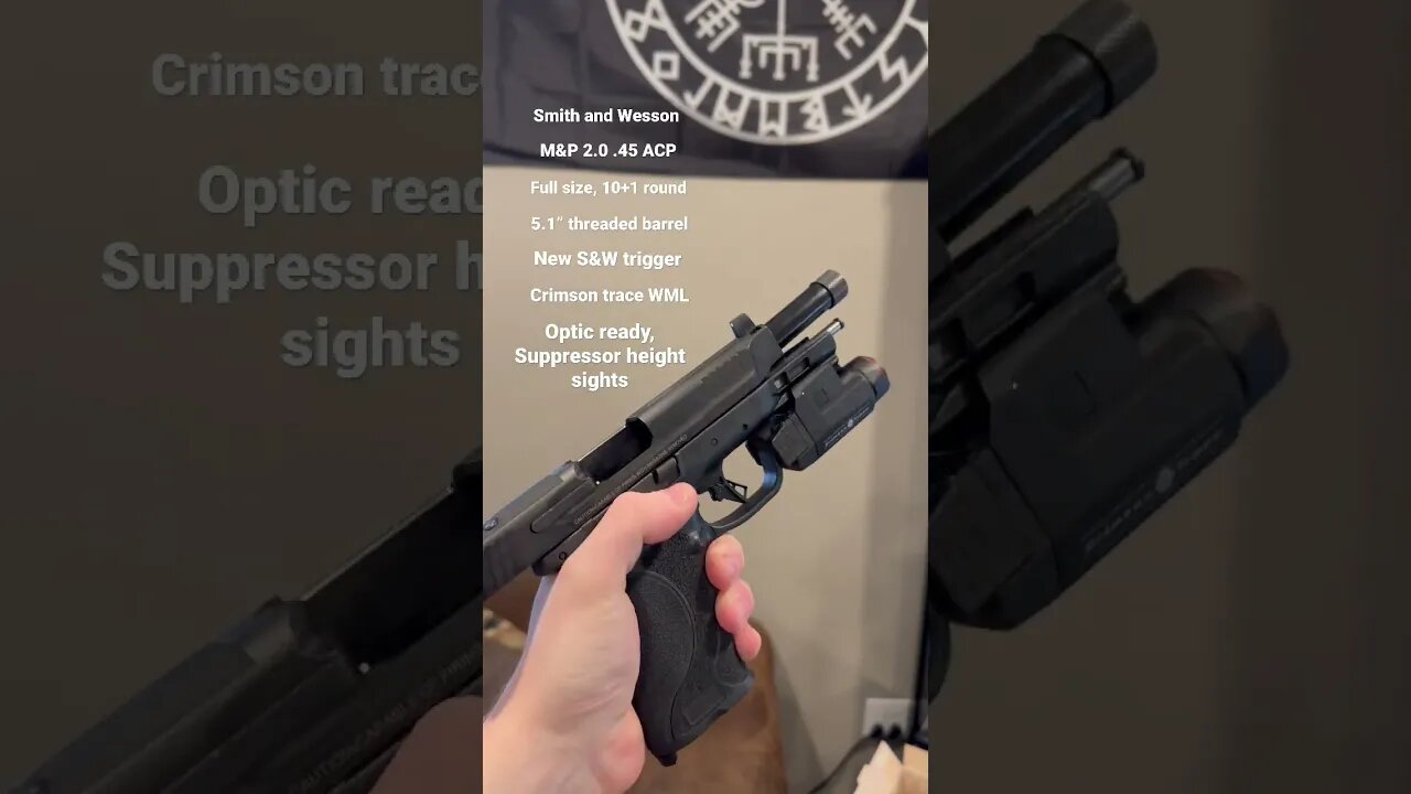 THE NEW Smith And Wesson M&P 2.0 45 Home Defense Setup #shorts