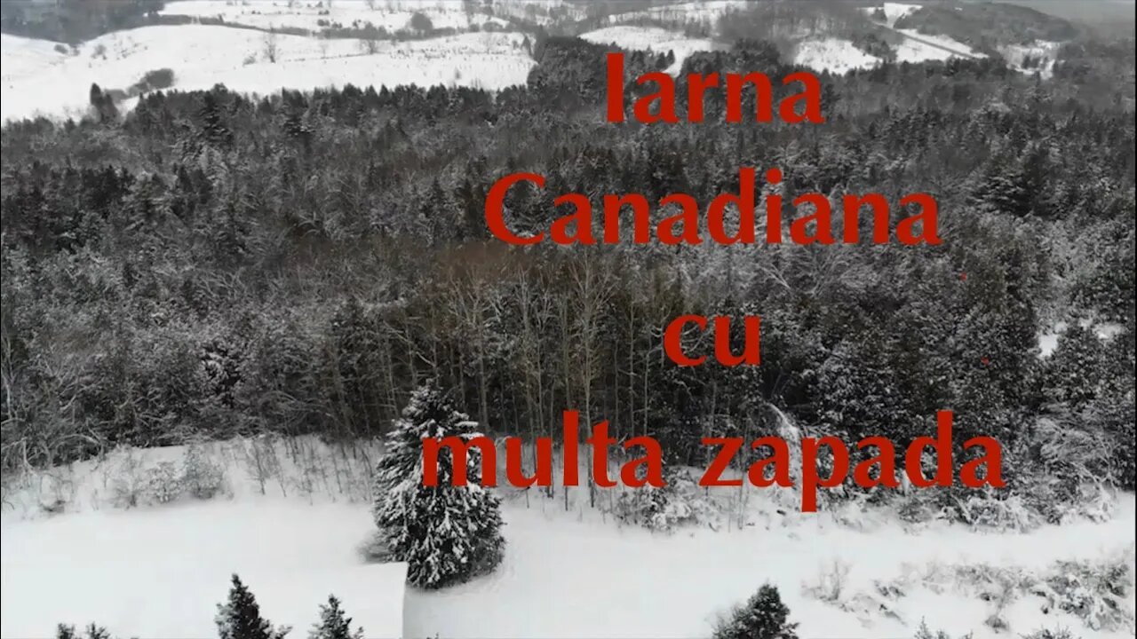 Zăpada mare in Canada