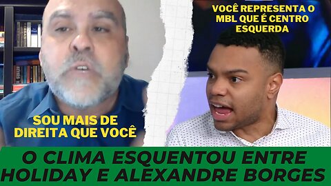 ALEXANDRE BORGES E FERNANDO HOLIDAY TROCAM ACUSAÇÕES NO PROGRAMA DE HOJE - VEJAM