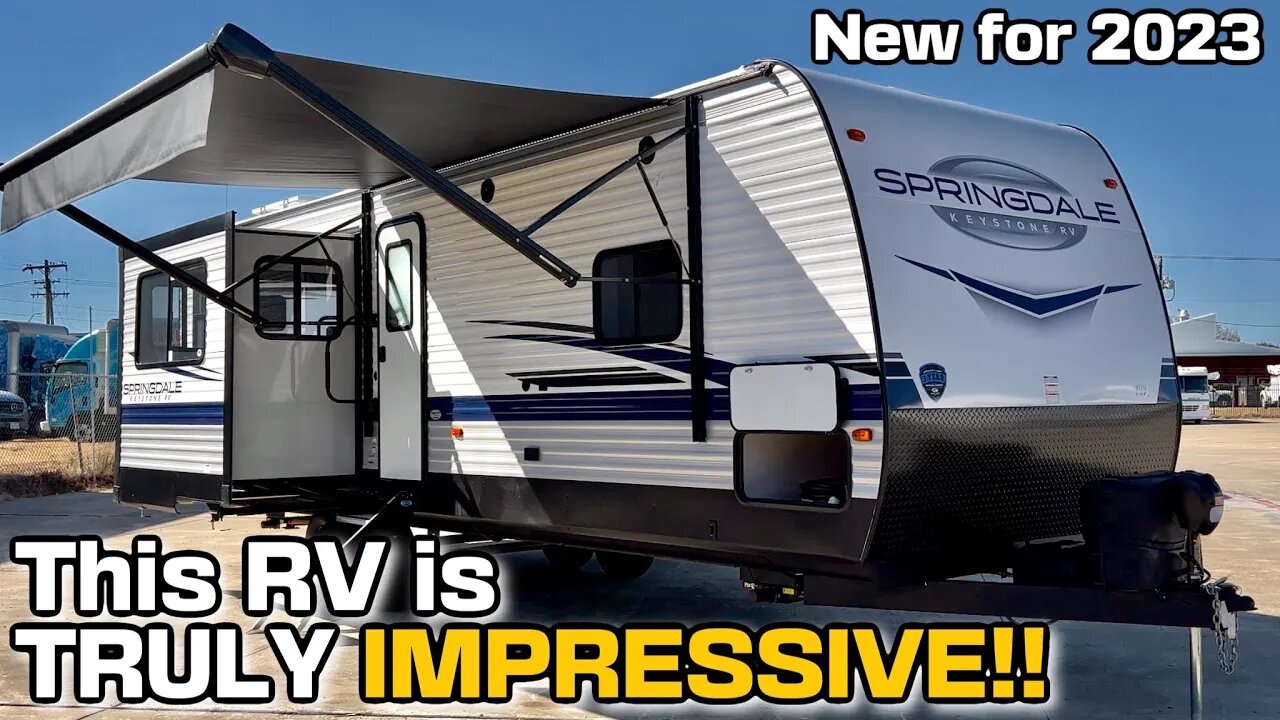 This is the ULTIMATE Couple's Travel Trailer RV Floor Plan! 2023 Keystone Springdale 281RK