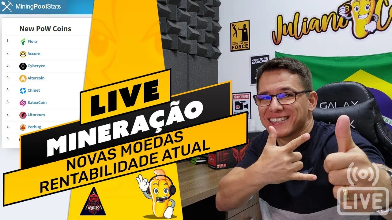 📽️ LIVE! BATE PAPO E TIRA DÚVIDAS - NOVAS MOEDAS E RENTABILIDADE ATUAL