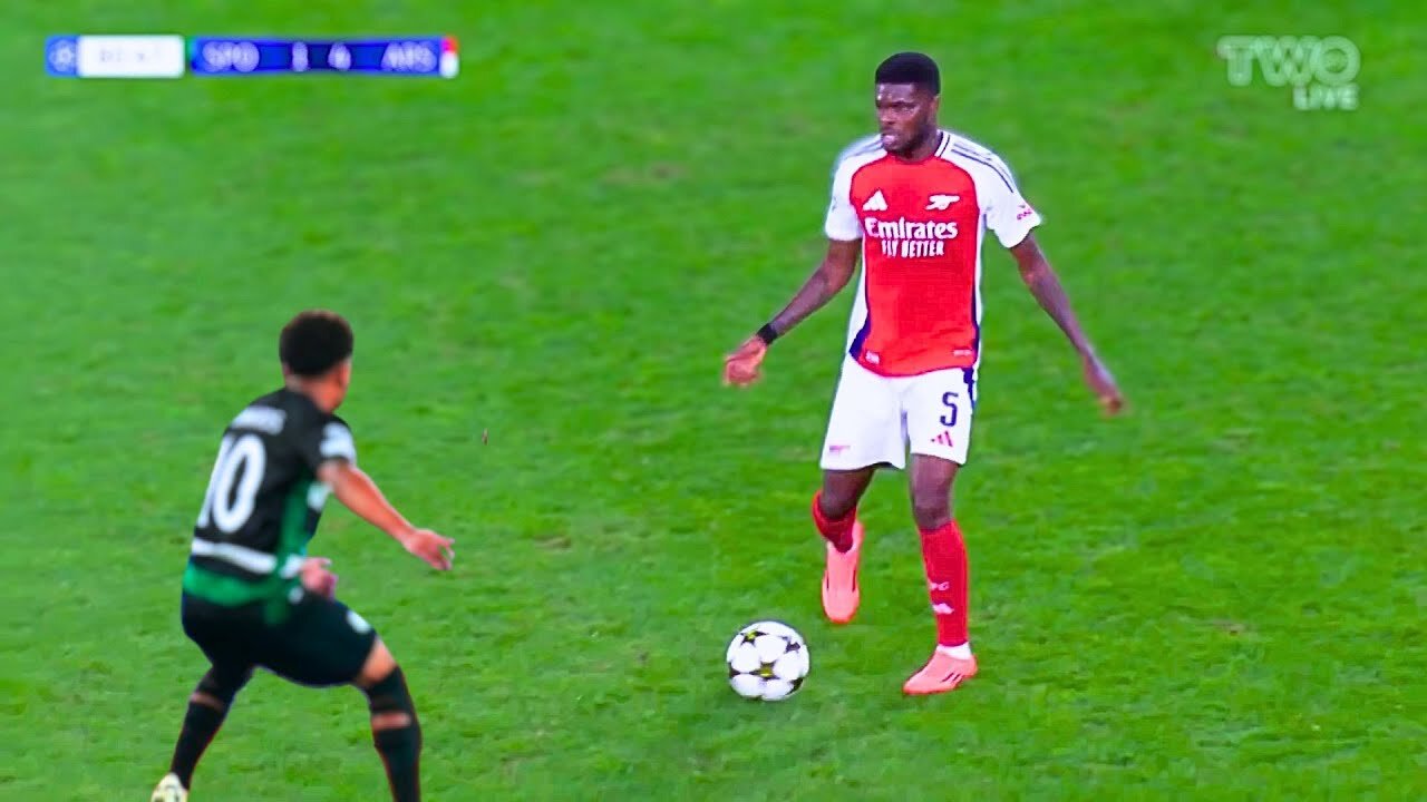 Thomas Partey DOMINATES Midfield Against Sporting Lisbon🐙