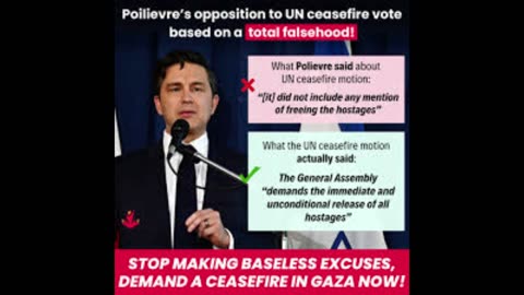 Pierre Poilievre dancing to his new melody