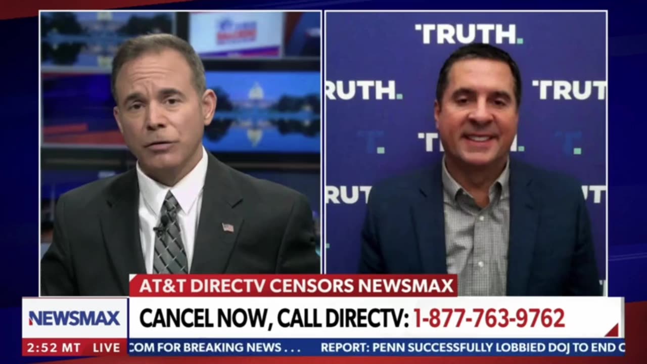 Nunes: Newsmax’s growing success is why DirecTV censored them