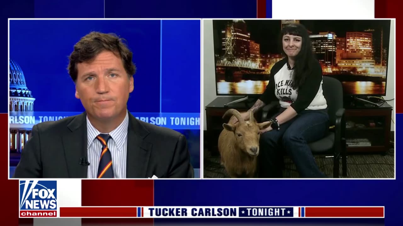 Tucker Carlson speaks with the co-owner of Portland’s Belmont Goats.