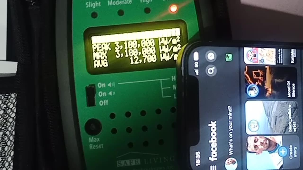5G measurements of radiation levels