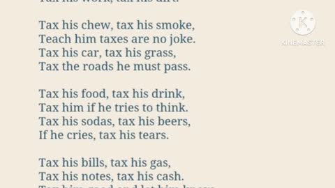 TAX POEM