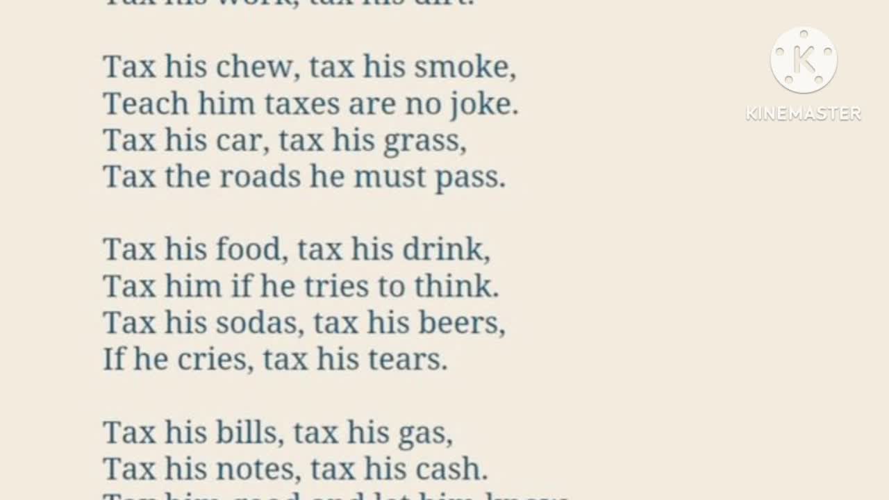 TAX POEM