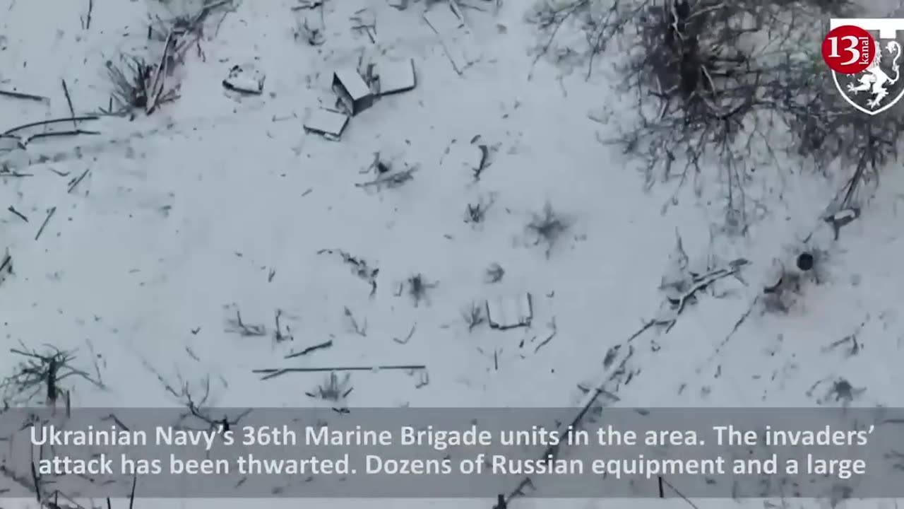 Russian’s duel with a drone on the snow - Abandoning his wounded fellow soldier, he flees