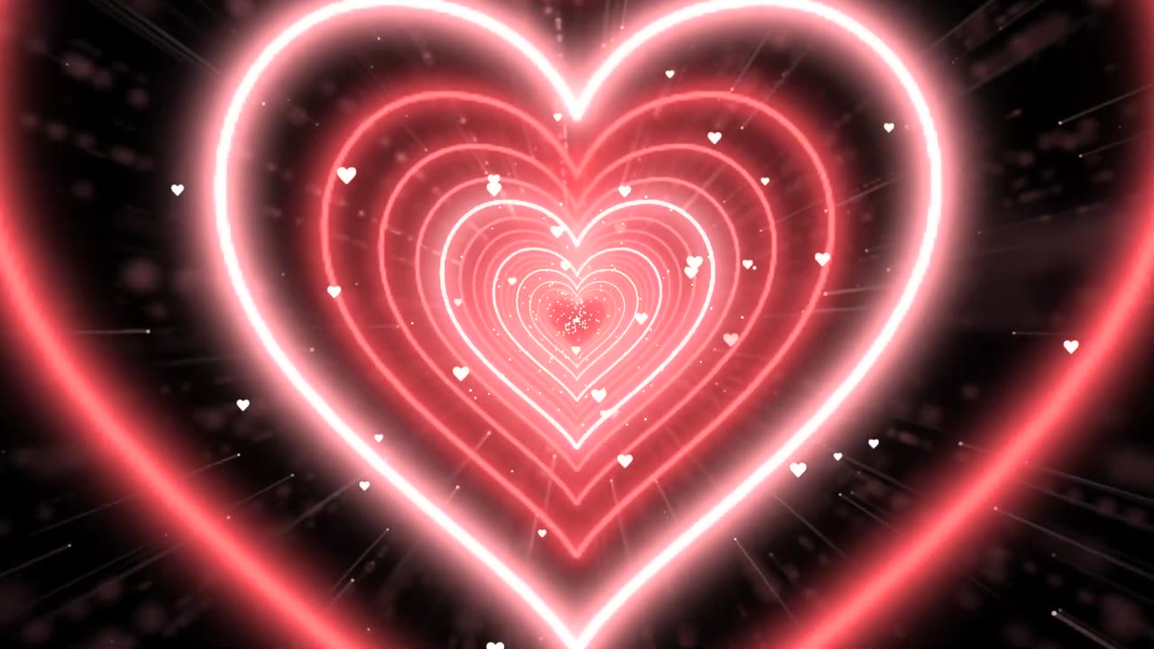666. [4K] Heart Moving Background❤️Red Heart