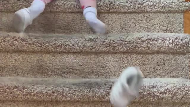 Baby's Creative Stair Method
