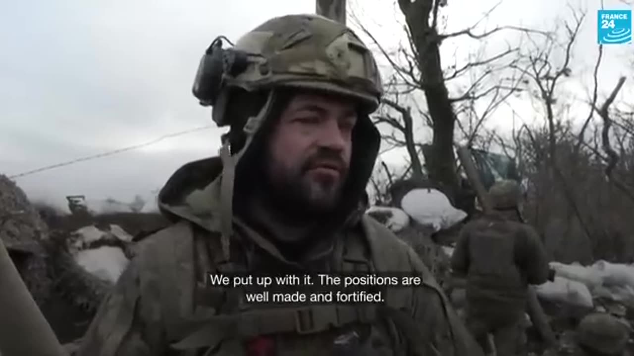 France24 report from Ukrainian positions near Bakhmut.