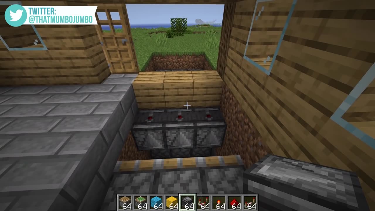 9x9 Piston House in Minecraft 1.16