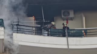 Zjarr ne nje banese ne Vlore