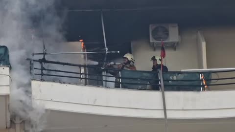 Zjarr ne nje banese ne Vlore