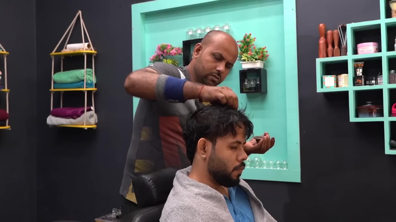 Reiki Master Hot Oil Head Massage Sleep Therapy _ Indian Massage