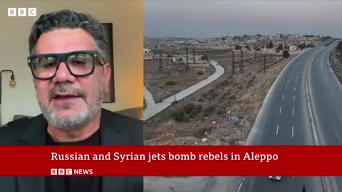 Russian strikes hit Aleppo as rebels take control of Syrian city | BBC News