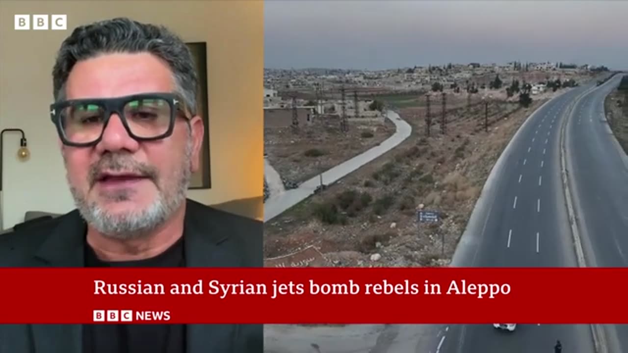 Russian strikes hit Aleppo as rebels take control of Syrian city | BBC News