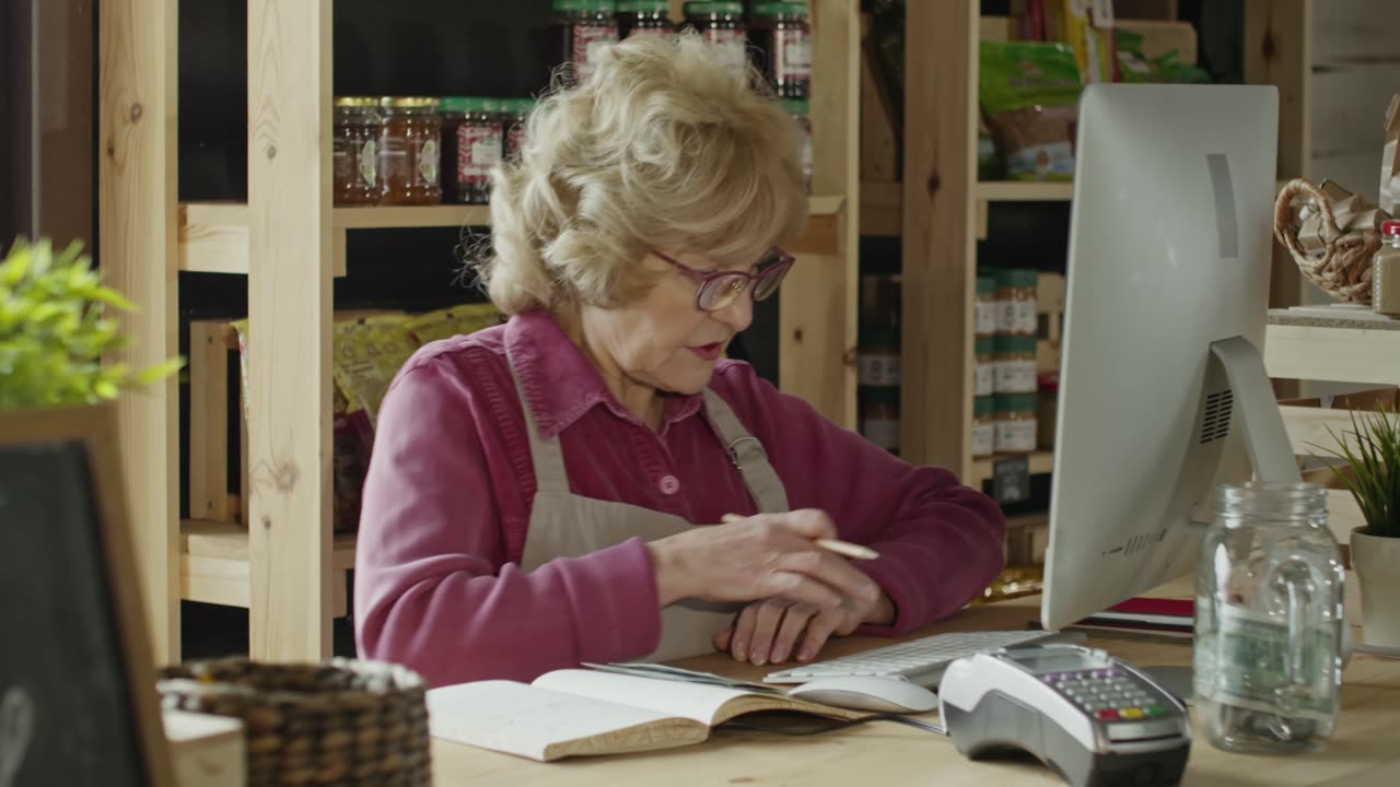 Small Business Owner Count Money She Made on Sales