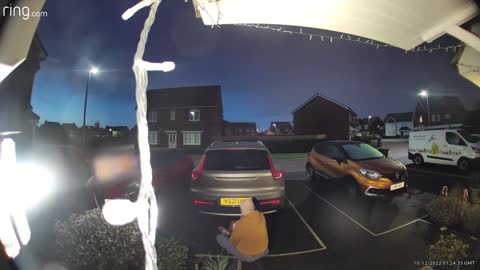 Husband Falls Hard on Icy Pavement
