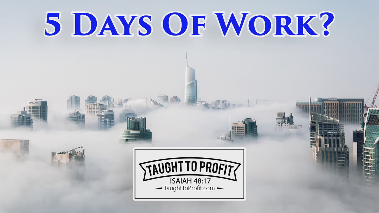 5 Days Of Work - Sabbath Keeping Laziness!