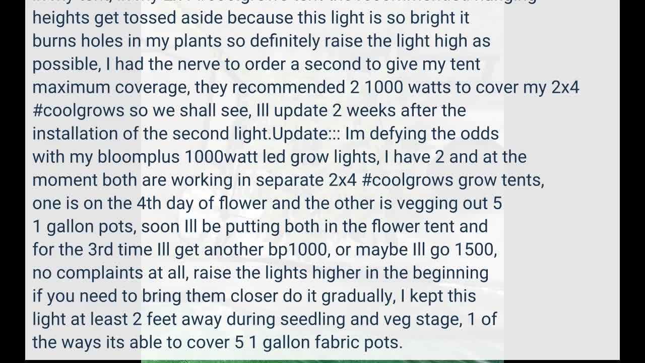 BLOOM PLUS LED #GrowLight BP 3000W 4X4ft-Overview