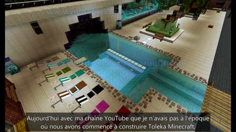 Pourquoi Minecraft, Espace piscine et jardin principal