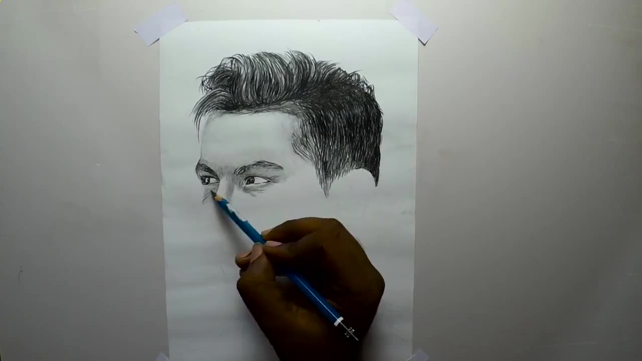 Cristiano Ronaldo Best Look Pencil Drawing