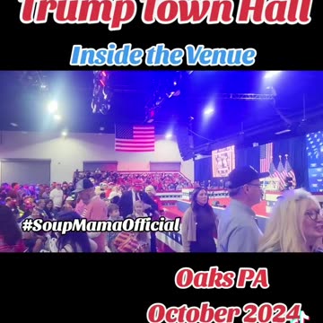 Trump Town hall Inside The Venue Oaks P.A.