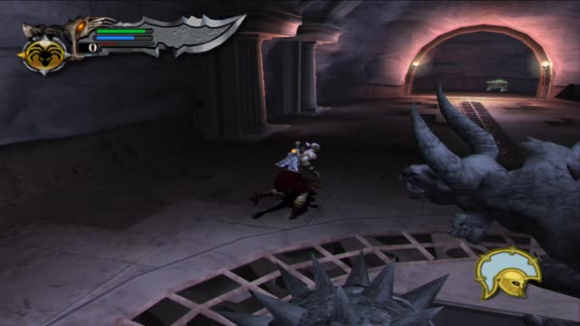 God of War - Minotaur Button Puzzle (Trapped on Road to Athens)