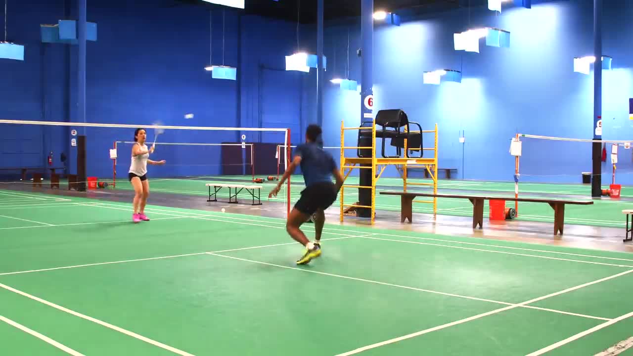 Four Corners Singles Badminton Training