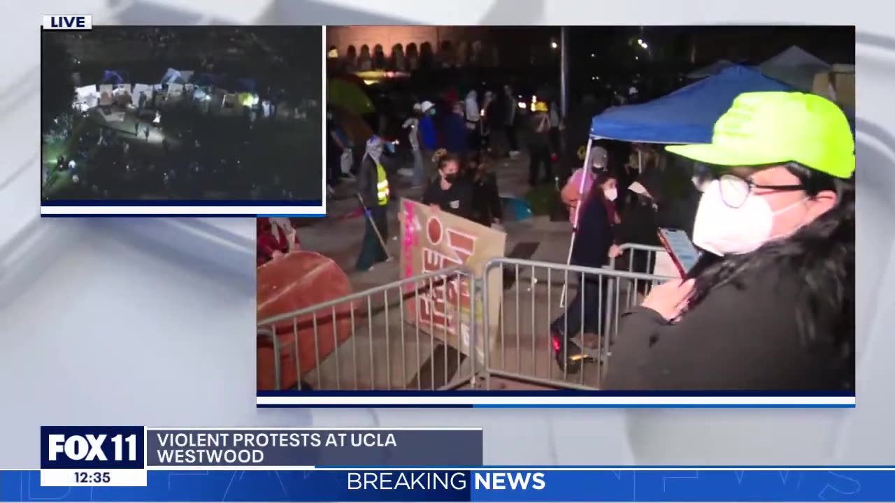 Fight breaks out at UCLA; Fireworks thrown at pro-Palestine tents