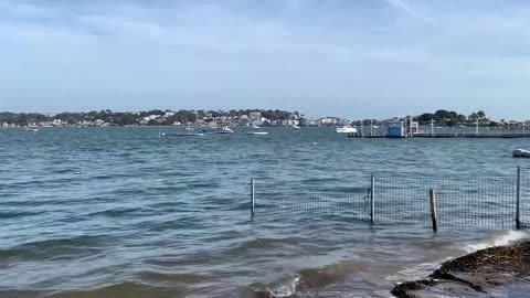 Poole Harbour - Private beach view