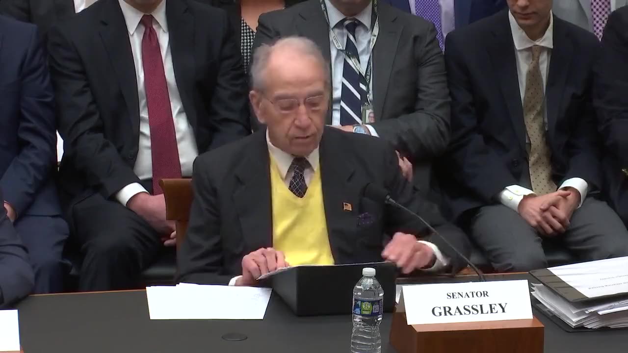 Senator Chuck Grassley (check description)