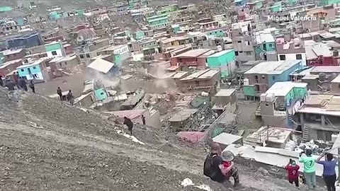 Strong rains trigger deadly landslide in Peru