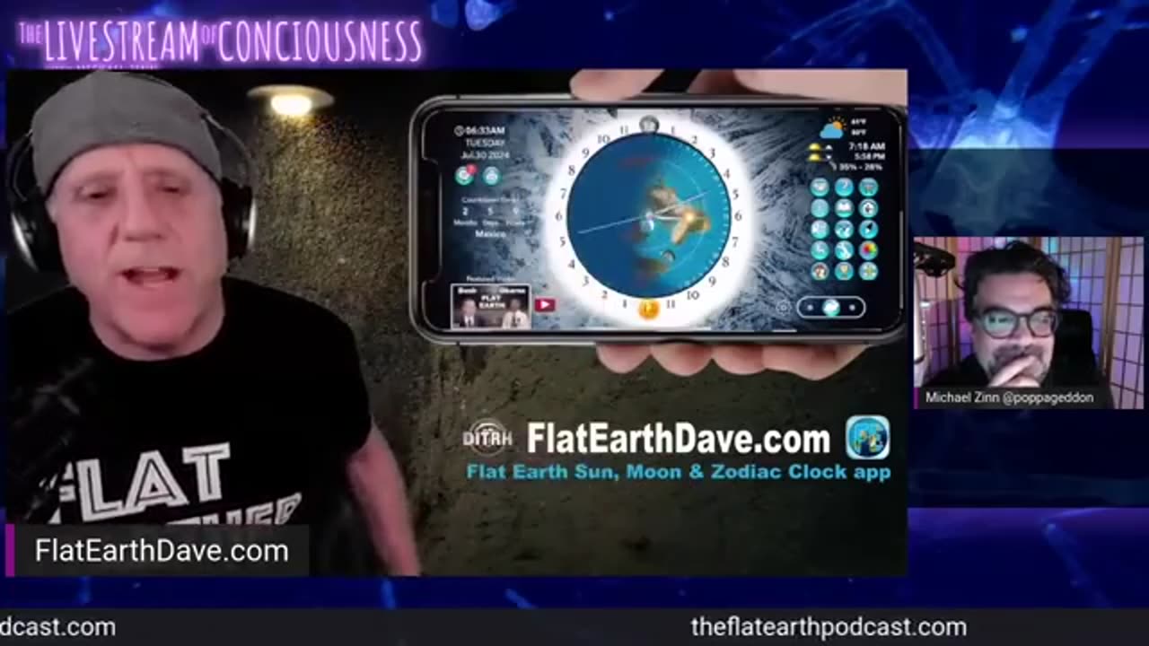 The LiveStream of Consciousness w Flat Earth