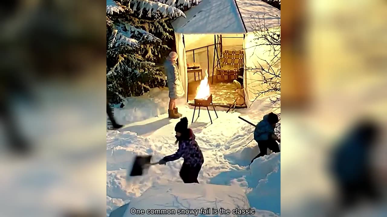 Top 30 Snowy Fails _ Winter Wipeouts 30 Funny Failures in the Snow! ⛄🤣