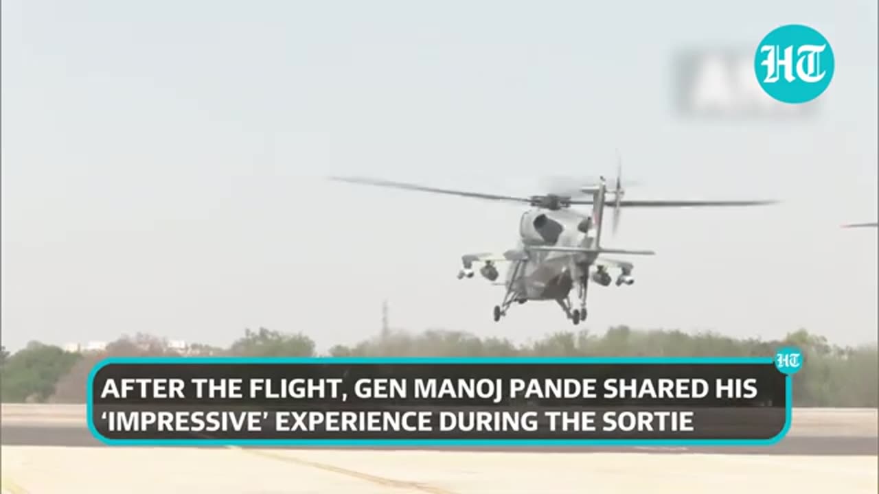 Army Chief takes off in indigenous 'Prachand' chopper during Aero India in Bengaluru | Watch