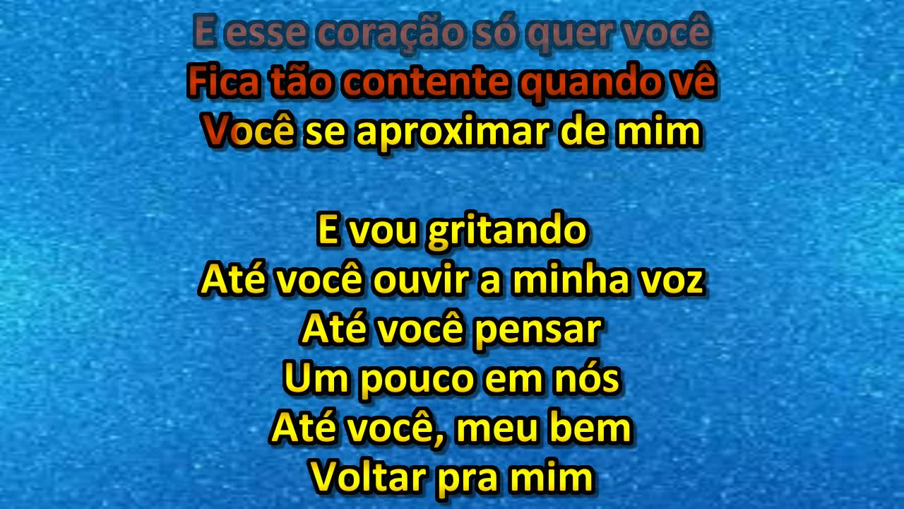 Karaoke Chitãozinho e Xororó Até voce voltar com segunda voz